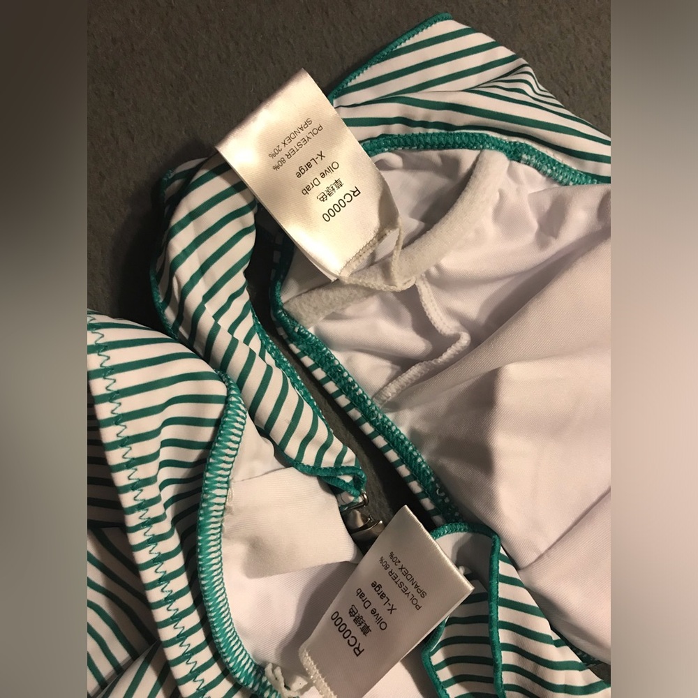 NEW Striped Ruffle Bikini - Picture 8 of 16